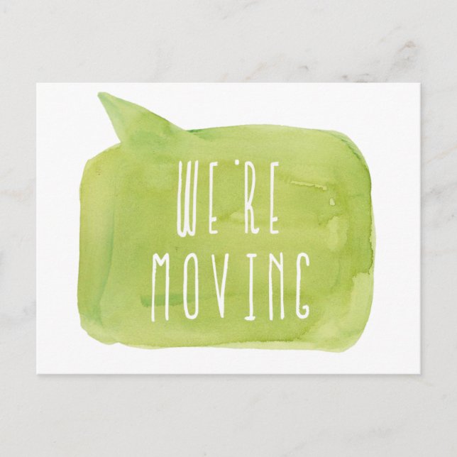 Carte Postale Faire-part Nous déménageons Nouvelle Adresse Maison Accueil P (Devant)