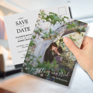 Carte Postale Faire-part Nous nous marions Mariage photo mariage Enregistre