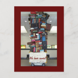 Carte Postale Faire-part Nous nous sommes déplacés !