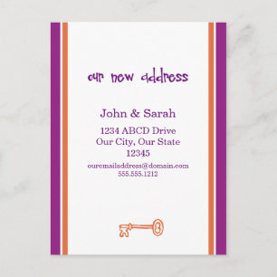 Carte Postale Faire-part Nous nous sommes déplacés !