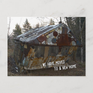 Carte Postale Faire-part Nous nous sommes déplacés dans une nouvelle arche