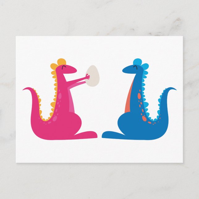 Carte Postale Faire-part nous sommes enceintes (Devant)