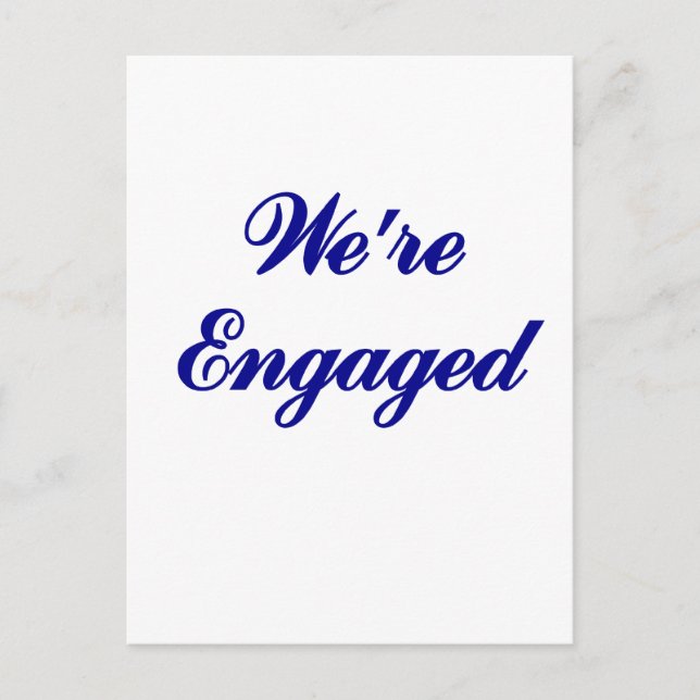 Carte Postale Faire-part Nous sommes fiancés (Devant)
