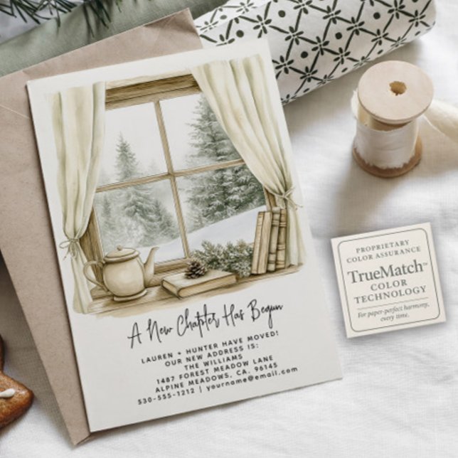 Carte Postale Faire-part Nouveau chapitre commencé Vacances de peinture à l (Créateur téléchargé)