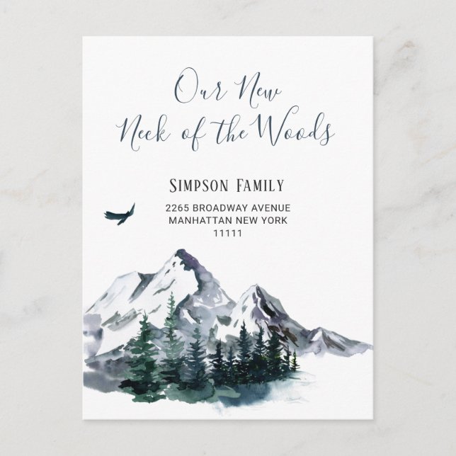 Carte Postale Faire-part Nouveau cou de la forêt qui bouge (Devant)