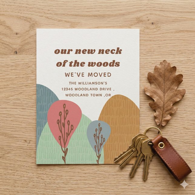 Carte Postale Faire-part Nouveau cou moderne du Boho Boho Boho Nouveau disc (Créateur téléchargé)
