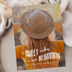 Carte Postale Faire-part Nouveau Début 2023 Photo Graduation Party