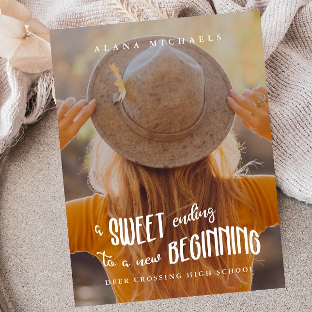 Carte Postale Faire-part Nouveau Début 2023 Photo Graduation Party (Créateur téléchargé)