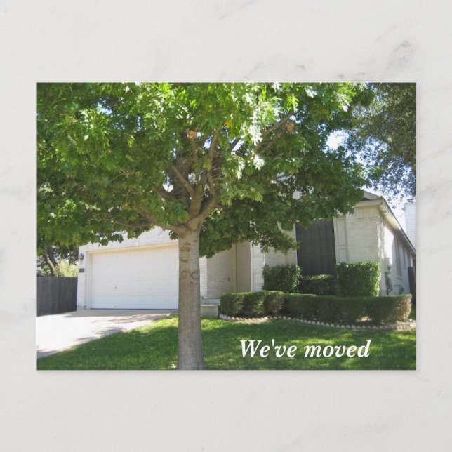 Carte Postale Faire-part Nouveau domicile Changement d'adresse Photo person (Devant)