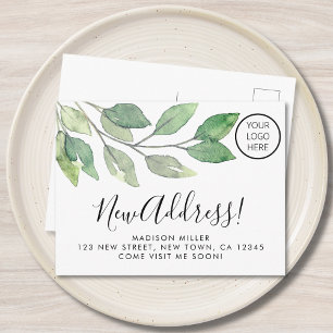 Carte Postale Faire-part Nouveau logo d'entreprise Nouvelle adresse Déménag