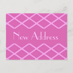 Carte Postale Faire-part Nouveau motif rose adresse