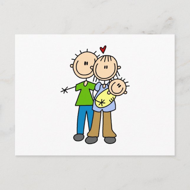 Carte Postale Faire-part Nouveaux parents Nouveaux T-shirts et cadeaux pour (Devant)