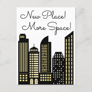Carte Postale Faire-part Nouvel Appartement Plus d'Espace