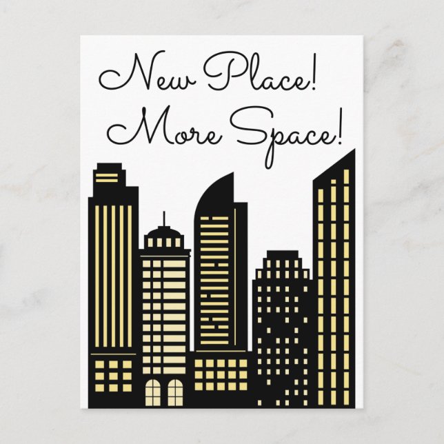 Carte Postale Faire-part Nouvel Appartement Plus d'Espace (Devant)
