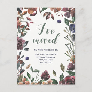 Carte Postale Faire-part   nouvelle adresse botanique épicée