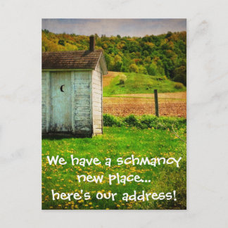 Carte Postale Faire-part Nouvelle adresse drôle que nous avons déplacé