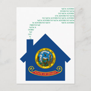 Carte Postale Faire-part nouvelle adresse idaho