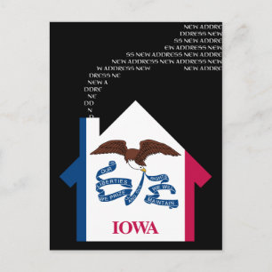 Carte Postale Faire-part nouvelle adresse iowa