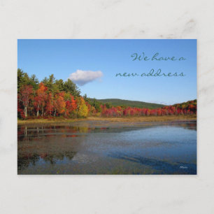 Carte Postale Faire-part Nouvelle adresse Shore Automne