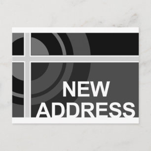 Carte Postale Faire-part nouvelle annonce d'adresse : en plein dans le mill