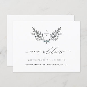 Carte Postale Faire-part Nouvelle calligraphie d'adresse Changement d'adres