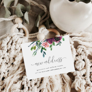 Carte Postale Faire-part Nouvelle calligraphie d'adresse Changement d'adres