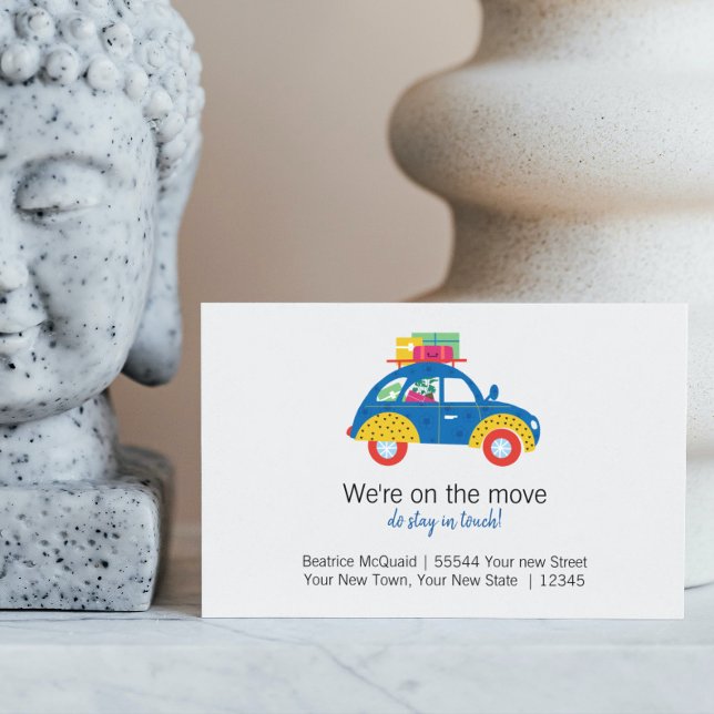 Carte Postale Faire-part Nouvelle Maison | Annonce de déménagement mignonne (Créateur téléchargé)