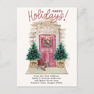 Carte Postale Faire-part Nouvelle Maison - Fêtes Porte de Noël Mobile  A
