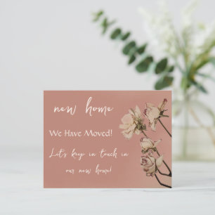Carte Postale Faire-part Nouvelle Maison Moderne Nous Avons Déménagé Roses