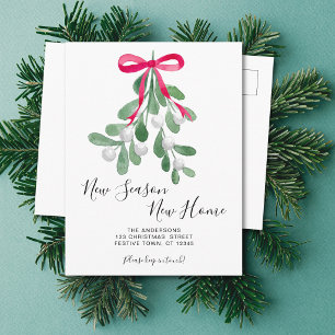 Carte Postale Faire-part Nouvelle Maison Noël Déménagement