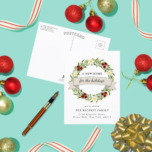 Carte Postale Faire-part Nouvelle Maison Pour Les Fêtes   Annonce De Déména