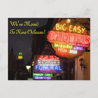 Carte Postale Faire-part Nouvelle-Orléans Louisiane Changement d'adresse