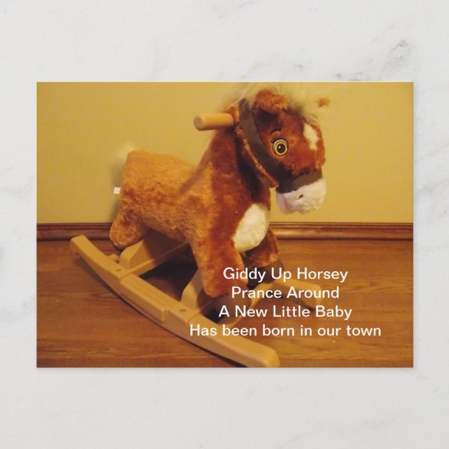 Carte Postale Faire-part Nouvelles félicitations pour bébés (Devant)