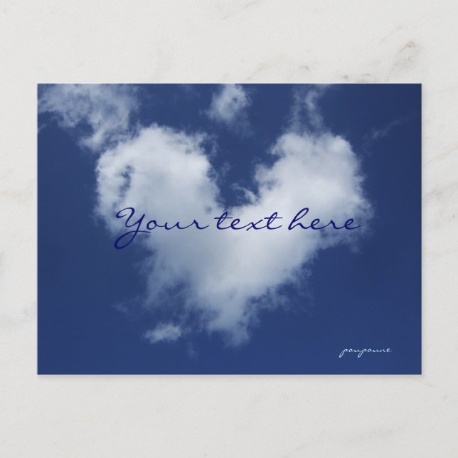 Carte Postale Faire-part nuage charmant (Devant)