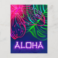 Nuit Tropicale Électrique Luau Néon Aloha Sauvegar