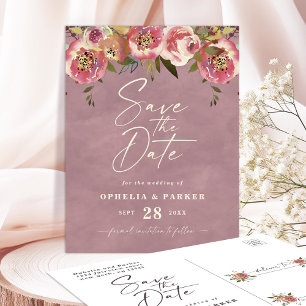 Carte Postale Faire-part Ophelia Cottagecore Floral Mariage Économisez La D
