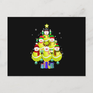 Carte Postale Faire-part Ornements de Noël en forme de bonhomme de neige dr