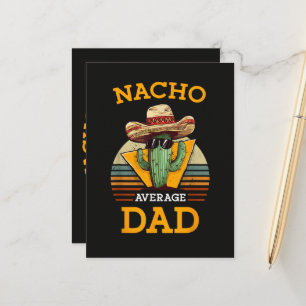 Carte Postale Faire-part Papa Nacho Moyen Drôle