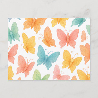 Carte Postale Faire-part "Papillons Fantaisistes"