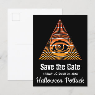 Carte Postale Faire-part Paranormal tous voir l'oeil de la Providence spiri