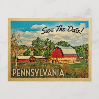 Pennsylvanie Sauvez La Date Farm Grange Rustic