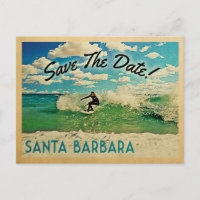Père Noël Barbara Save The Date California Surfing