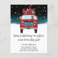 Père Noël rouge Chien Renne Neige Noël Mobile