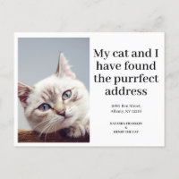 Photo de chat nouveau adresse Je viens de déménage