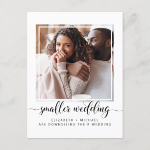 Carte Postale Faire-part Photo de mariage plus petit et simplifié