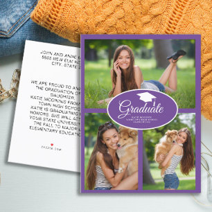 Carte Postale Faire-part Photo de remise des diplômes de la promotion 2024 