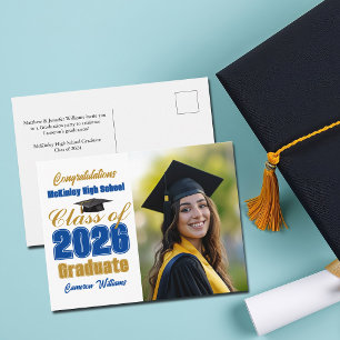 Carte Postale Faire-part Photo de remise des diplômes de la promotion 2026