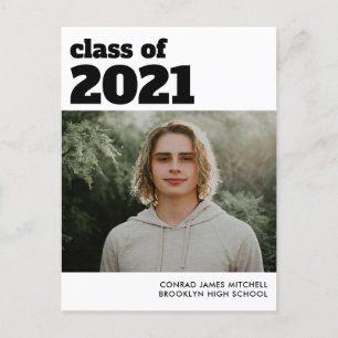 Carte Postale Faire-part Photo de remise des diplômes de la promotion moder