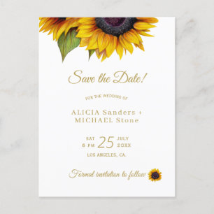 Carte Postale Faire-part Photo florale rustique enregistrer la date mariage