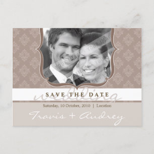 Carte Postale Faire-part PHOTO SAVE THE DATE :: cadre photo élégance 4